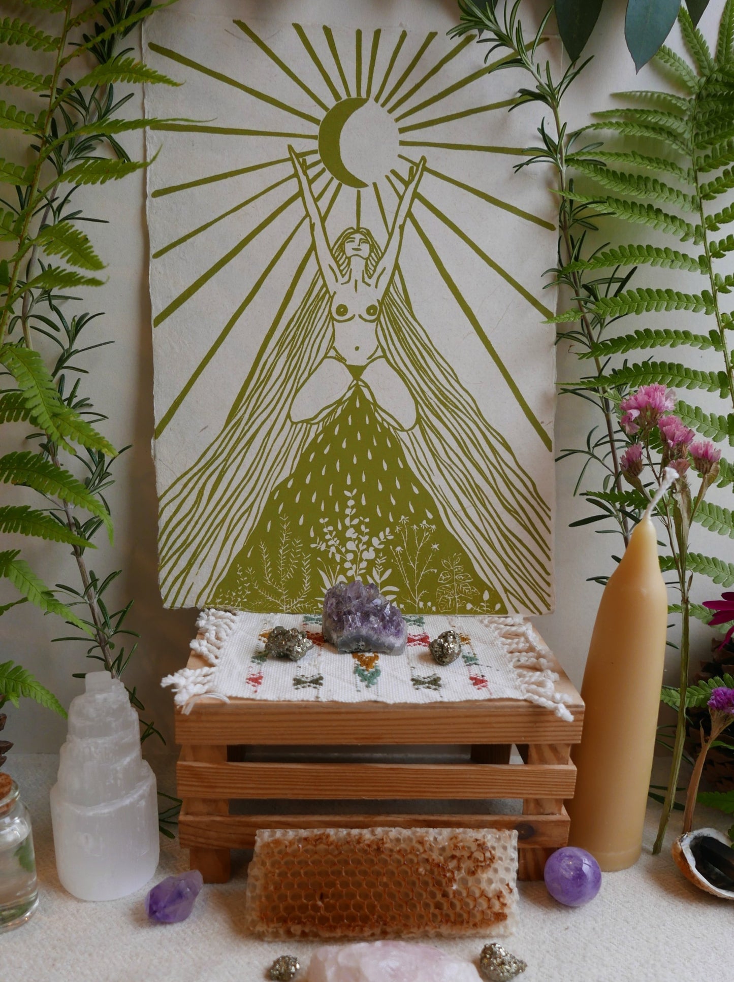 Womb Wisdom- mosgroen A4