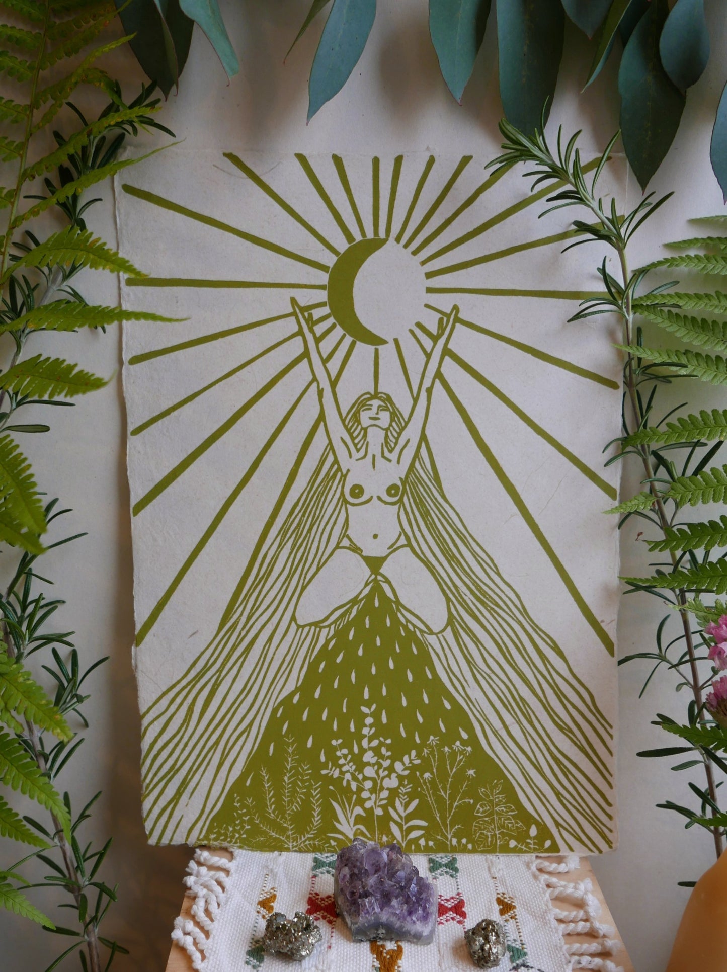 Womb Wisdom- mosgroen A4