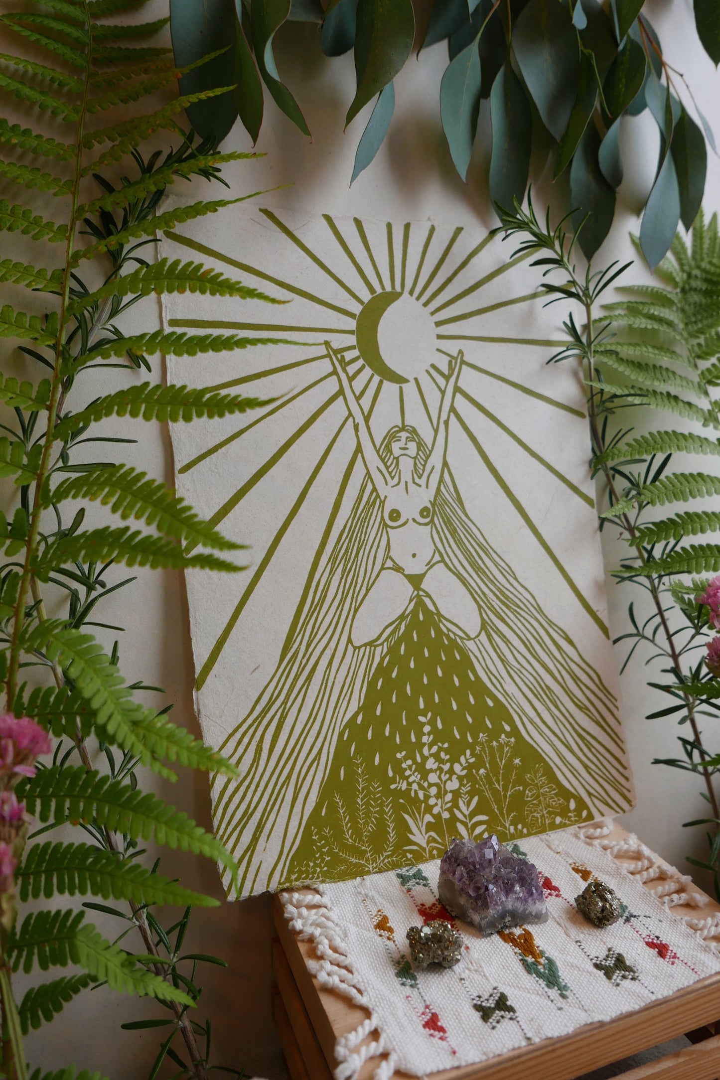 Womb Wisdom- mosgroen A4