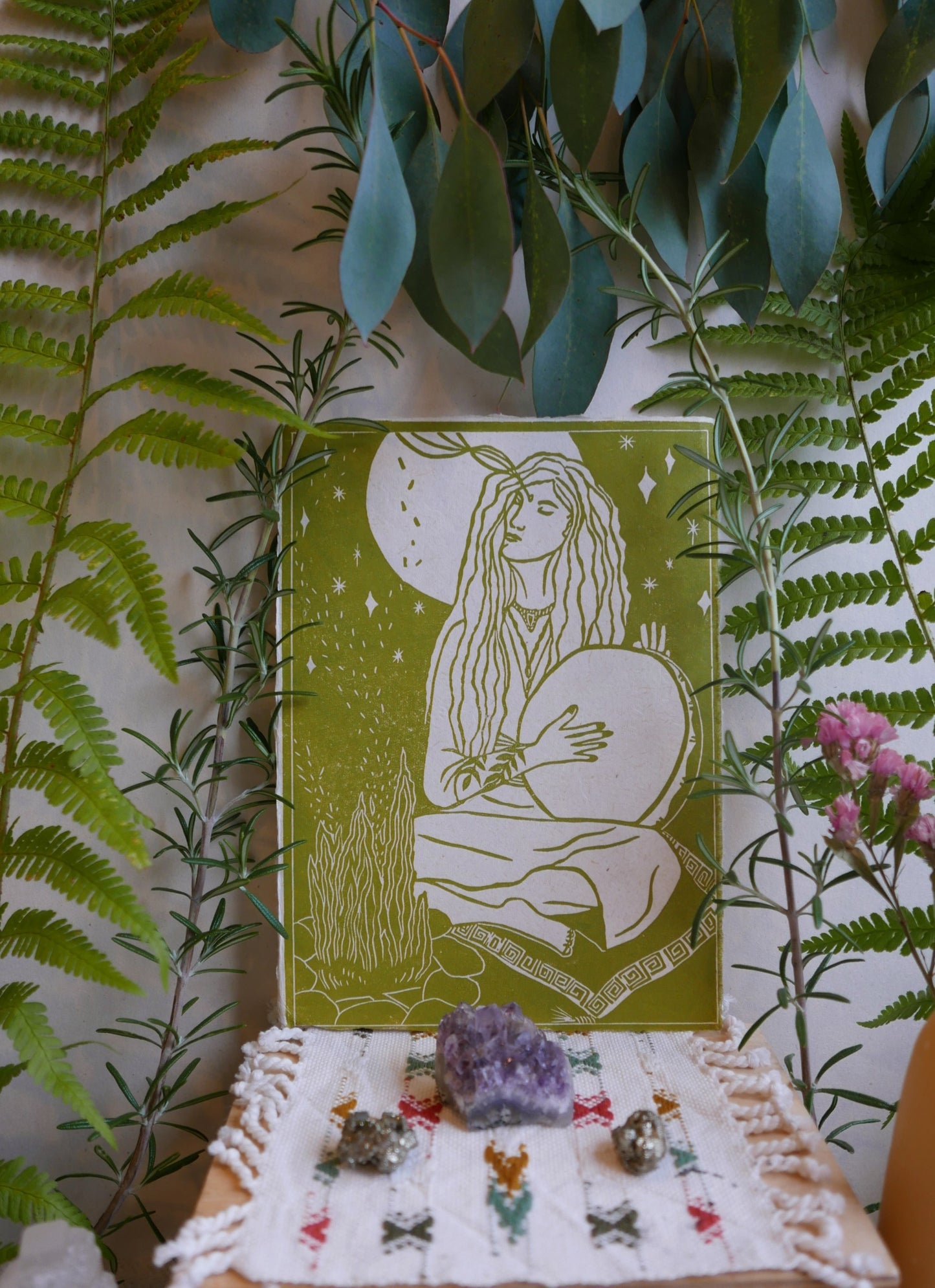 With all my Heart- mosgroen A5