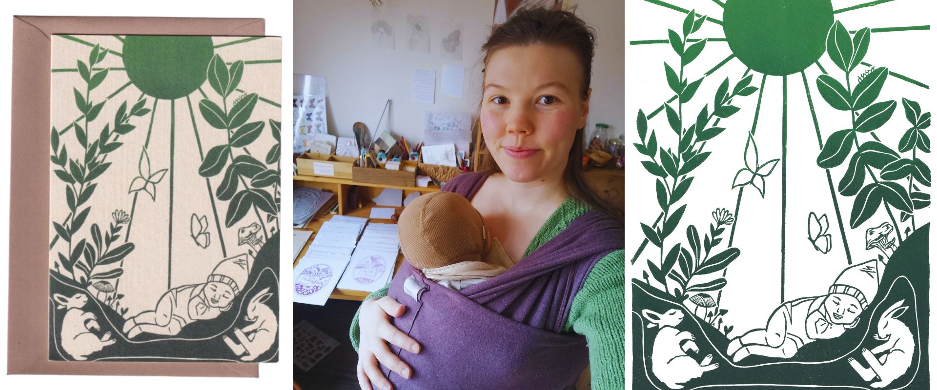 Uniek geboortekaartje Zutphen Arnhem Gelderland Apeldoorn Deventer Utrecht Drenthe Zwolle Nijmegen Overijssel Aike Ananda Art