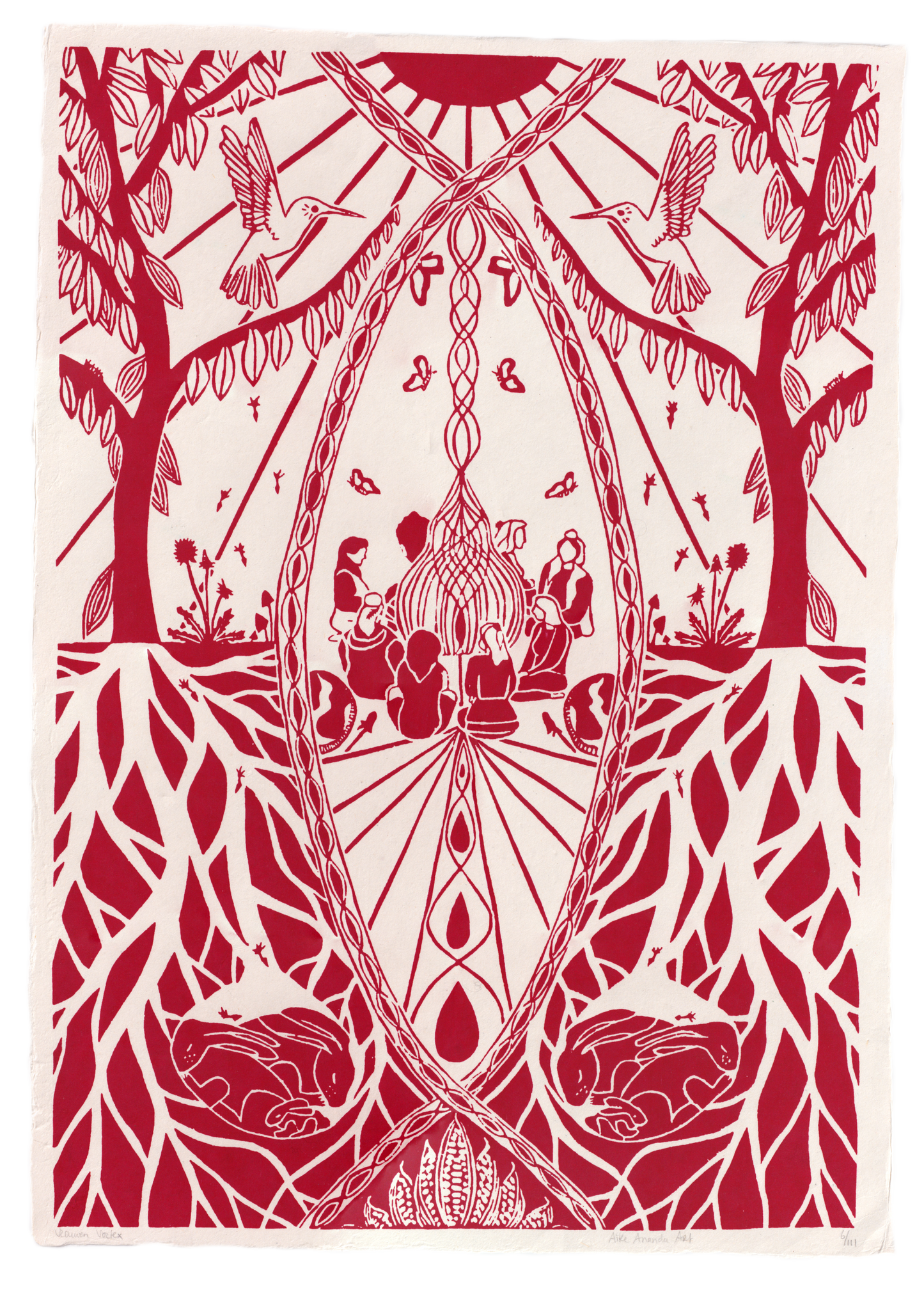 Vrouwen Vortex- Rood A2