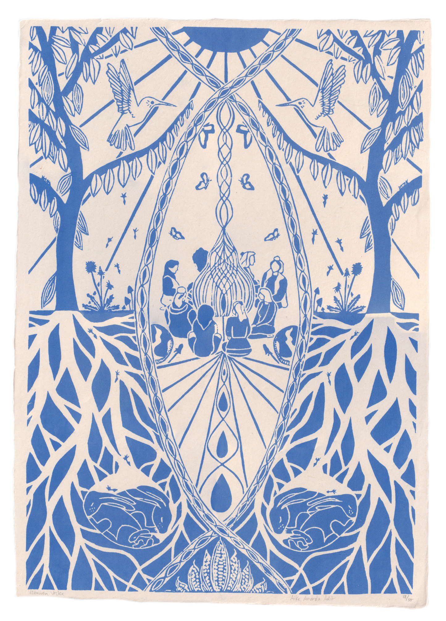 Vrouwen Vortex- Blauw A2