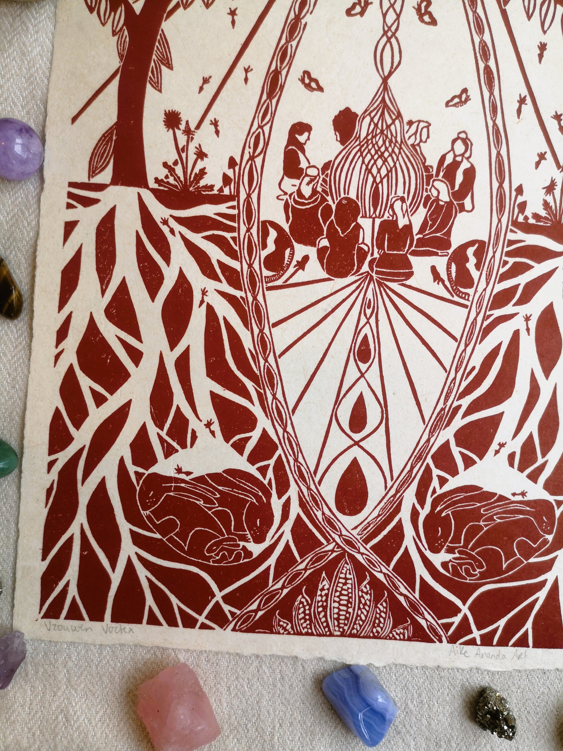 Vrouwen print Amsterdam Rotterdam Den Haag Delft Utrecht Zeist Amersfoort Apeldoorn Deventer Zutphen Arnhem Nijmegen Zwolle Groningen Drenthe- Aike Ananda Art