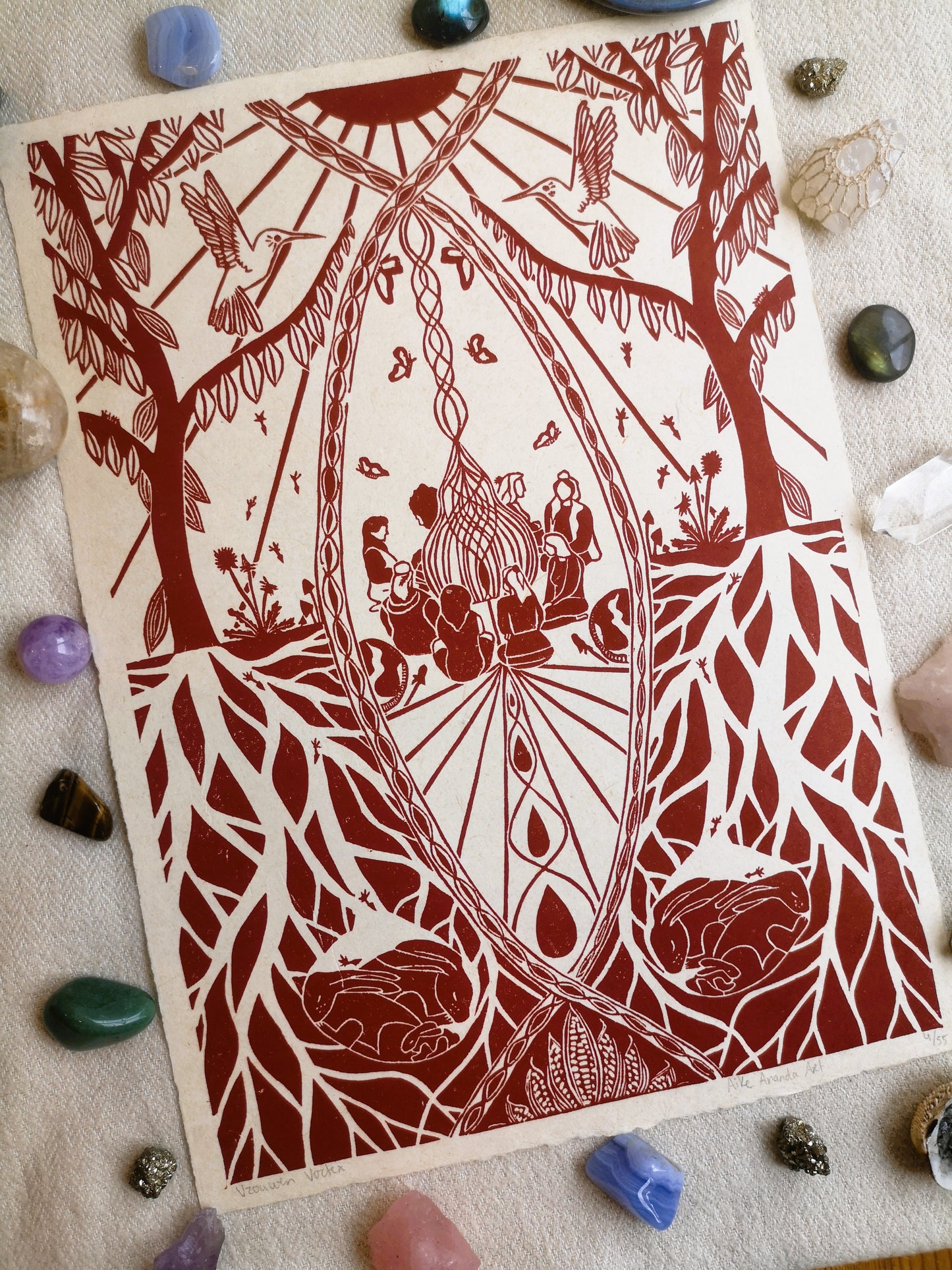 Vrouwen print Amsterdam Rotterdam Den Haag Delft Utrecht Zeist Amersfoort Apeldoorn Deventer Zutphen Arnhem Nijmegen Zwolle Groningen Drenthe- Aike Ananda Art