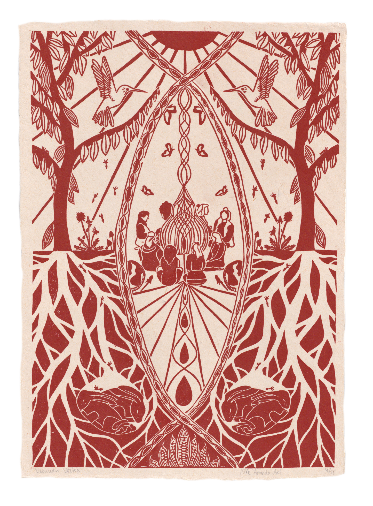 Vrouwen print Amsterdam Rotterdam Den Haag Delft Utrecht Zeist Amersfoort Apeldoorn Deventer Zutphen Arnhem Nijmegen Zwolle Groningen Drenthe- Aike Ananda Art