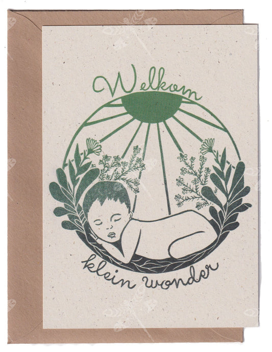 Welkom klein wonder- kaart