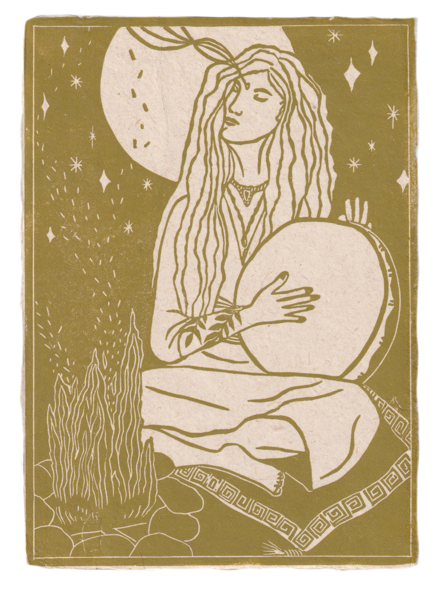 With all my Heart- mosgroen A5