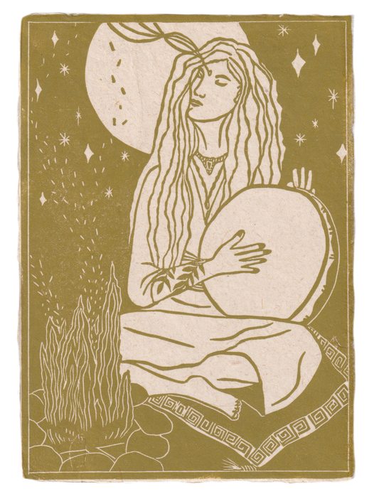 With all my Heart- mosgroen A5