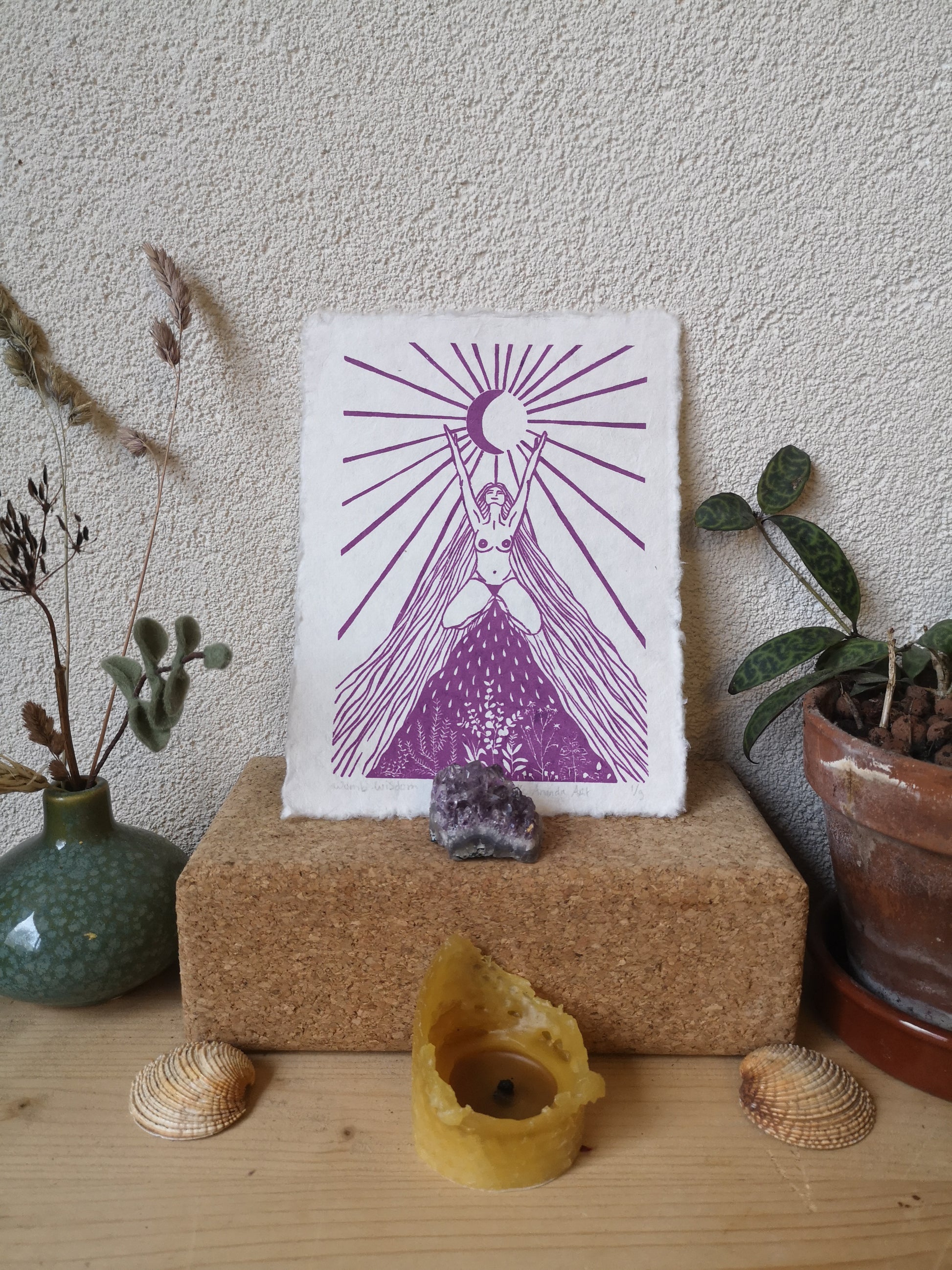 Womb Wisdom print- Amsterdam Utrecht Zeist Amersfoort Rotterdam Den Haag Gouda Arnhem Nijmegen Zutphen Zwolle Breda Deventer- Aike Ananda Art