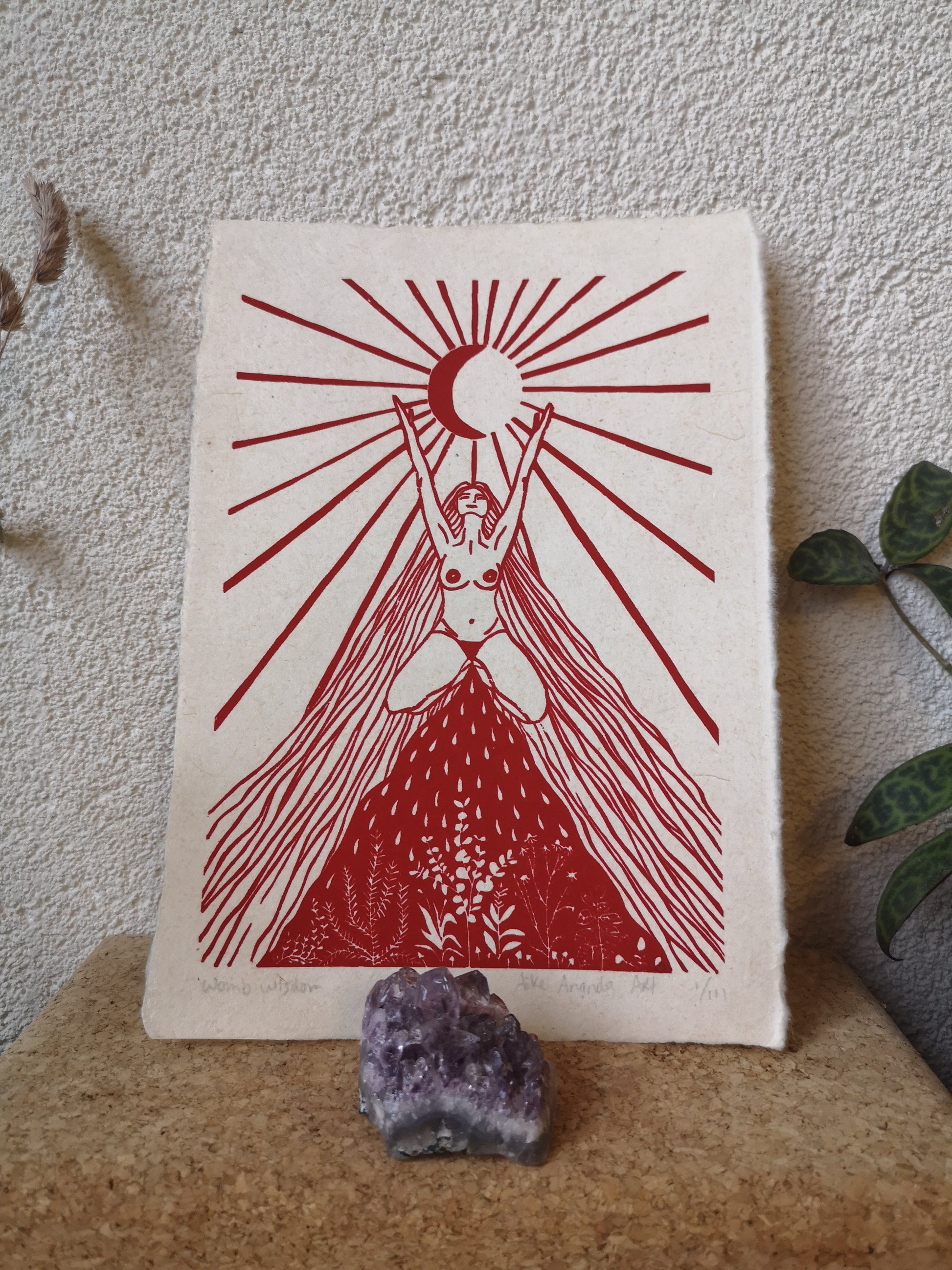 Womb Wisdom print- Amsterdam Utrecht Zeist Amersfoort Rotterdam Den Haag Gouda Arnhem Nijmegen Zutphen Zwolle Breda Deventer- Aike Ananda Art