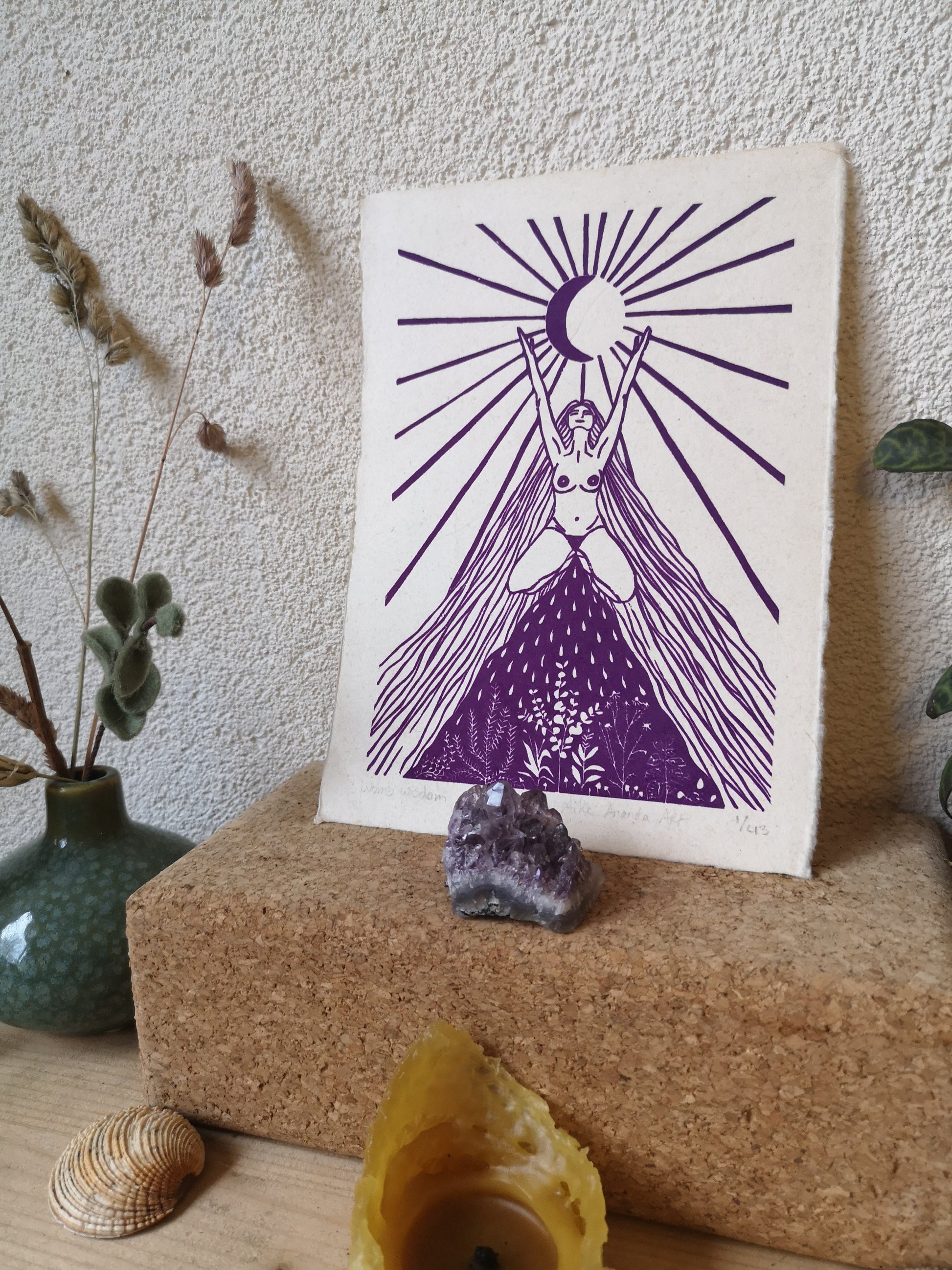 Womb Wisdom print- Amsterdam Utrecht Zeist Amersfoort Rotterdam Den Haag Gouda Arnhem Nijmegen Zutphen Zwolle Breda Deventer- Aike Ananda Art