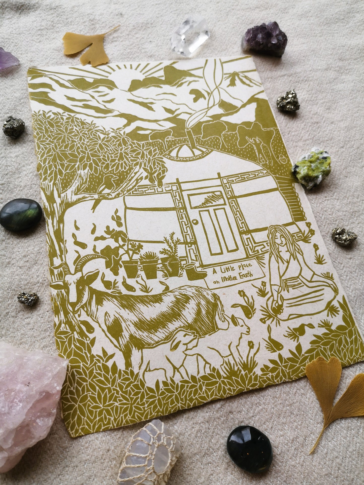 Yurt print Amsterdam Rotterdam Den Haag Delft Utrecht Zeist Amersfoort Apeldoorn Deventer Zutphen Arnhem Nijmegen Zwolle Groningen Drenthe- Aike Ananda Art