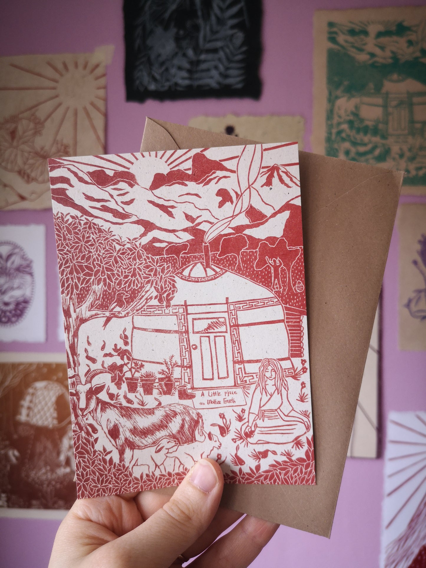 Yurt print Amsterdam Rotterdam Den Haag Delft Utrecht Zeist Amersfoort Apeldoorn Deventer Zutphen Arnhem Nijmegen Zwolle Groningen Drenthe- Aike Ananda Art
