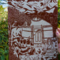 Yurt print Amsterdam Rotterdam Den Haag Delft Utrecht Zeist Amersfoort Apeldoorn Deventer Zutphen Arnhem Nijmegen Zwolle Groningen Drenthe- Aike Ananda Art