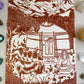Yurt print Amsterdam Rotterdam Den Haag Delft Utrecht Zeist Amersfoort Apeldoorn Deventer Zutphen Arnhem Nijmegen Zwolle Groningen Drenthe- Aike Ananda Art