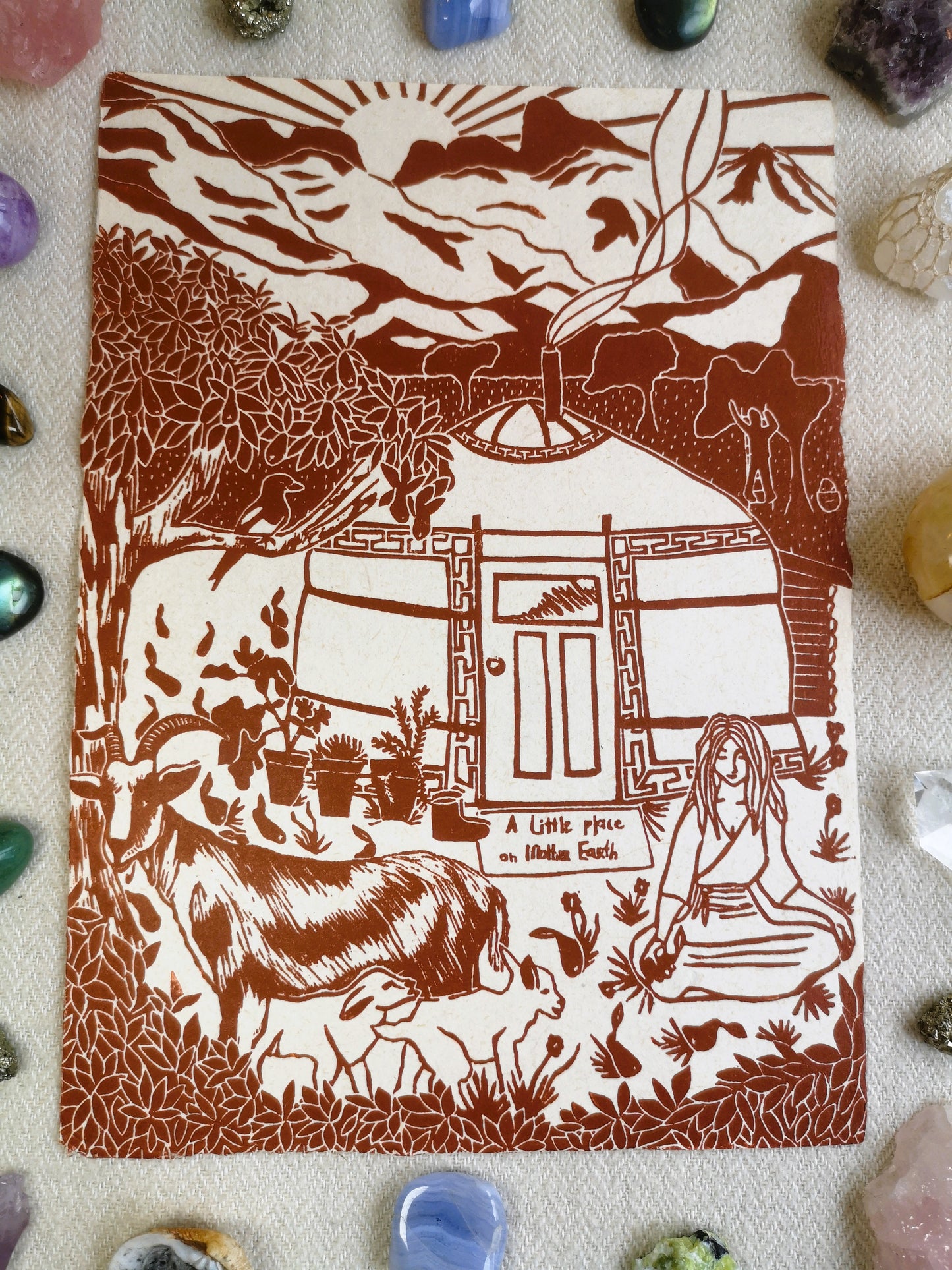 Yurt print Amsterdam Rotterdam Den Haag Delft Utrecht Zeist Amersfoort Apeldoorn Deventer Zutphen Arnhem Nijmegen Zwolle Groningen Drenthe- Aike Ananda Art