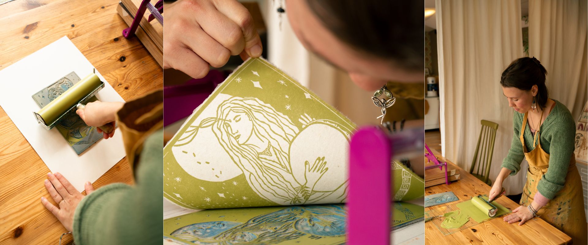 linosnede- Zutphen eefde gorssel deventer nijmegen arnhem apeldoorn amersfoort hilversum utrecht zeist driebergen doorn maarn amsterdam rotterdam delft den haag gouda den bosch bergen groningen drenthe -Aike Ananda Art