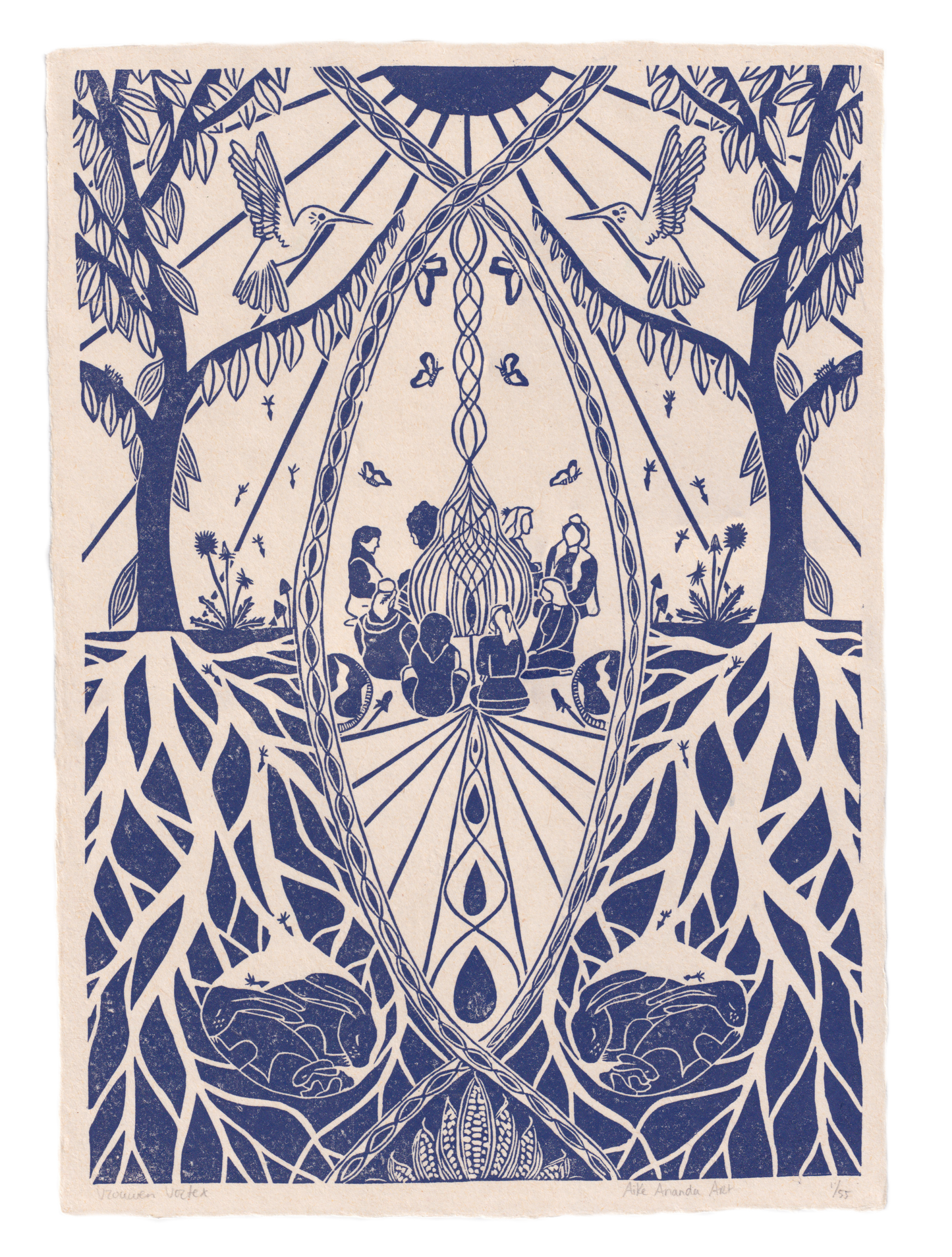 Vrouwen Vortex- lavendel blauw