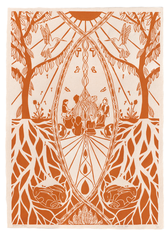 Vrouwen Vortex- Oranje oker A2